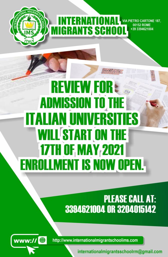 ITALIAN UNIVERSITY REVIEW